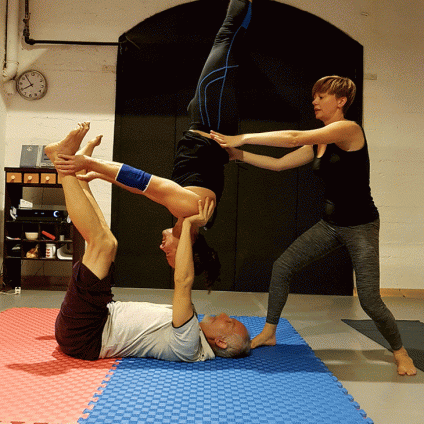 AcroYoga class in Budapest